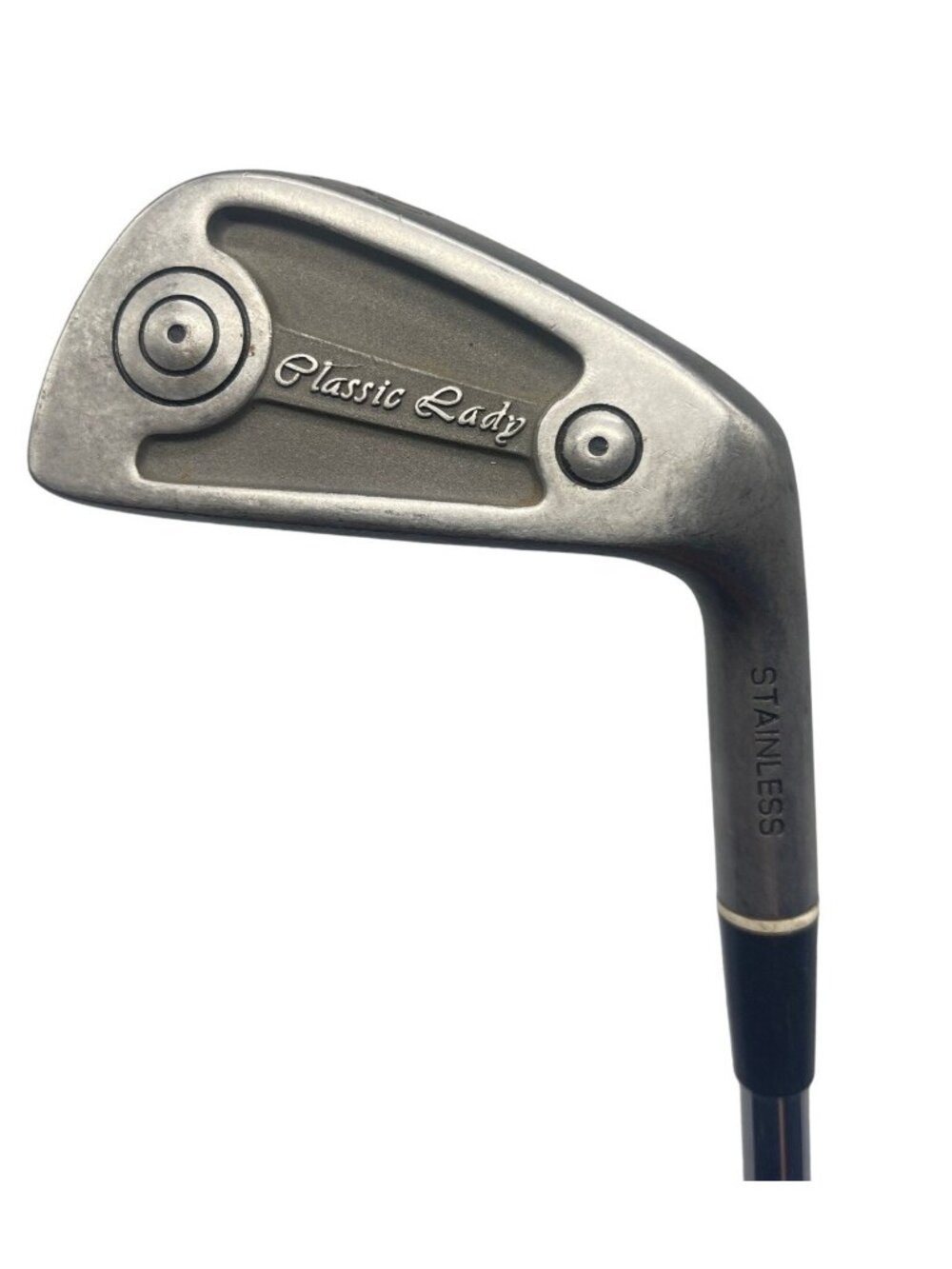 classic lady 8 iron golf club stainless steel right handed silhouette grip READ